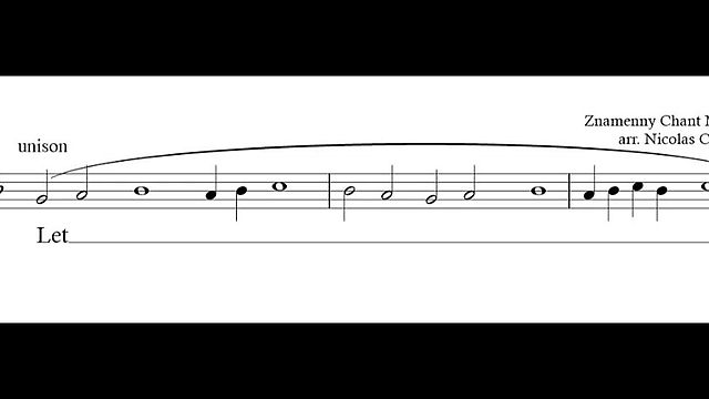 Cherubic Hymn based on Znamenny Motif